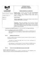 Procés verbal – Conseil municipal du 21 mars 2022 – Landudal